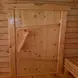 Дверь 40*800*1800 хвоя банная коробка с петлями на клиньях