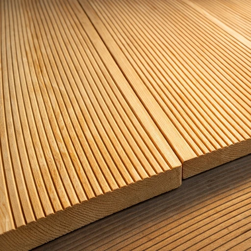 Доска террасная лиственница вельвет 45*142*5000, сорт Оптима (0,71м2)