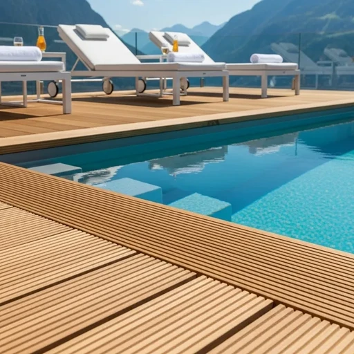 Доска террасная лиственница вельвет 28*190*4000, сорт А (0,76м2)