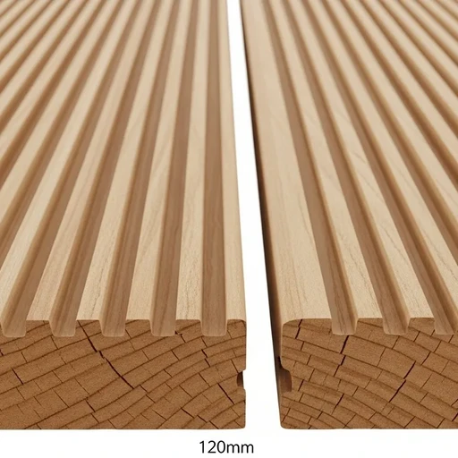 Доска террасная лиственница вельвет 45*120*2000, сорт Э (0,24м2)