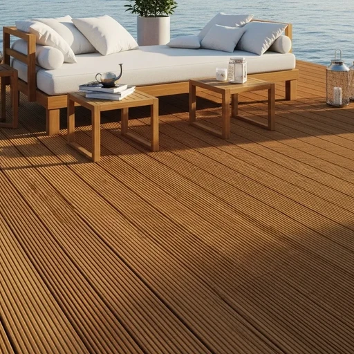 Доска террасная лиственница вельвет 45*190*2000, сорт А (0,38м2)