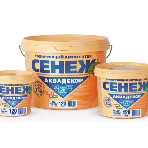 Антисептик СЕНЕЖ АКВАДЕКОР X2-111 (графит) 0,9кг