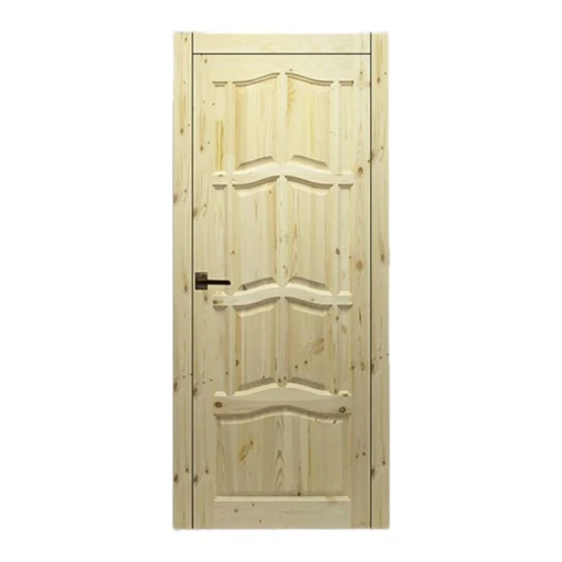 Дверь 40*900*2300 сосна массив глухая с коробкой